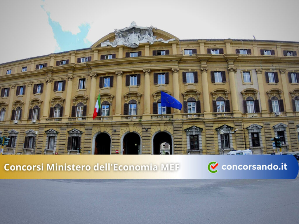 Concorsi Ministero dell'Economia MEF – 570 posti in arrivo