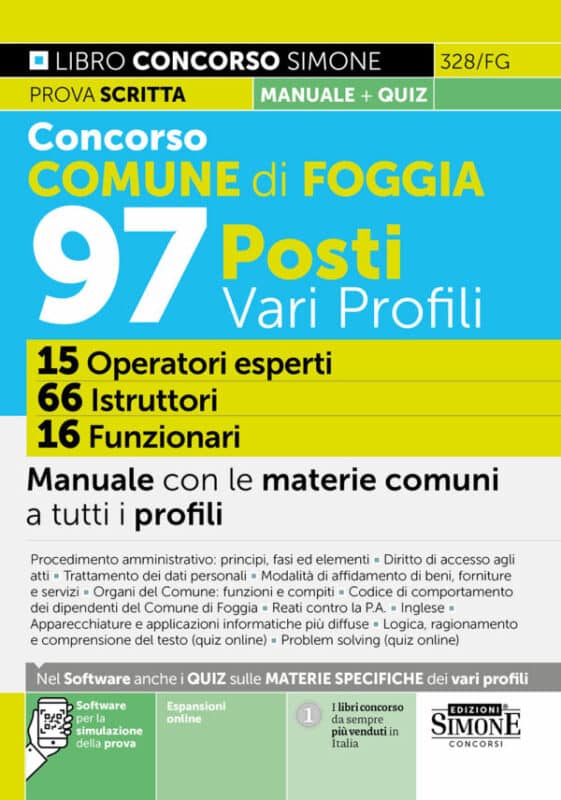 Manuale Concorso Comune di Foggia 2024 – Per la preparazione