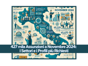 427 mila Assunzioni a Novembre 2024: I Settori e i Profili più Richiesti