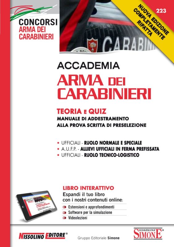 Manuale Concorso Accademia Arma dei Carabinieri – Teoria e Quiz