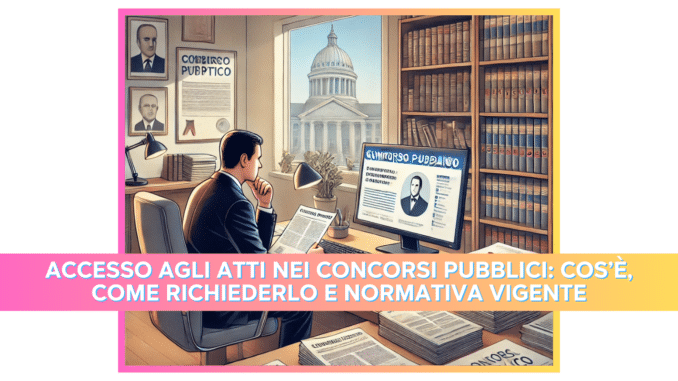 Accesso agli atti nei concorsi pubblici: cos'è, come richiederlo e normativa vigente