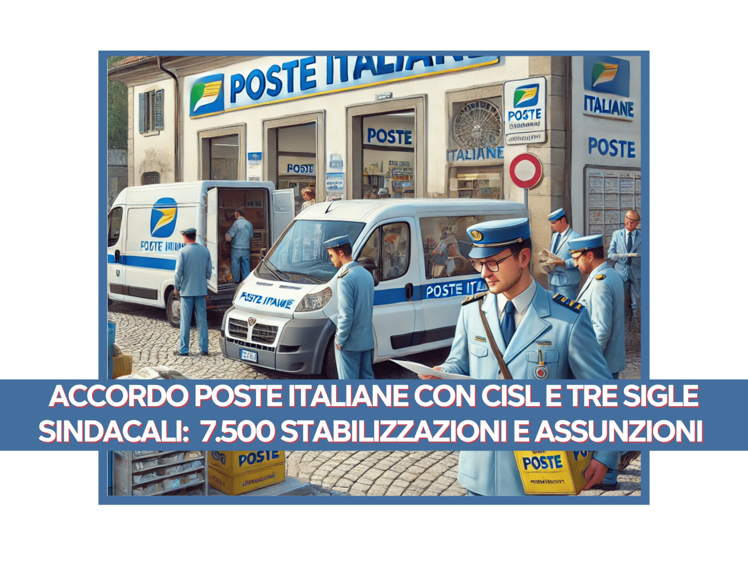 Accordo Poste Italiane Slp Cisl 7.500 assunzioni e stabilizzazioni