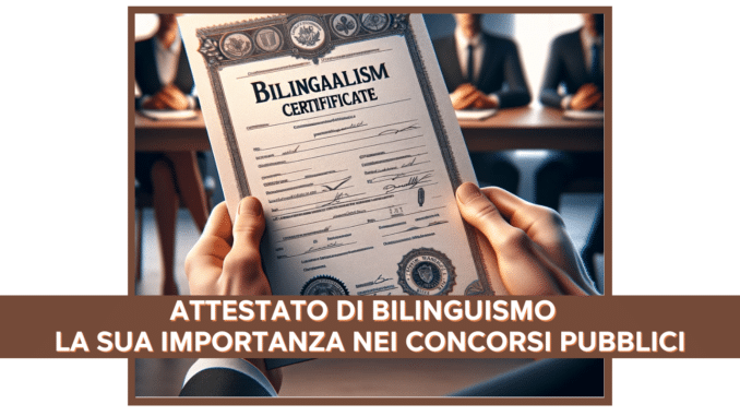 Attestato di Bilinguismo - La sua importanza nei Concorsi Pubblici