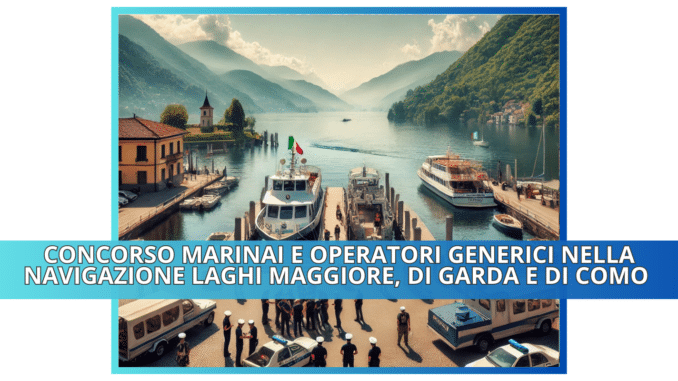 Concorso Marinai e Operatori Generici nella Navigazione laghi Maggiore, di Garda e di Como 2025