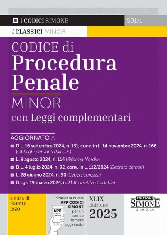 Codice di Procedura Penale Minor Leggi complementari