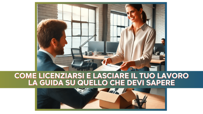 Come licenziarsi e lasciare il tuo lavoro - La guida su quello che devi sapere (1)