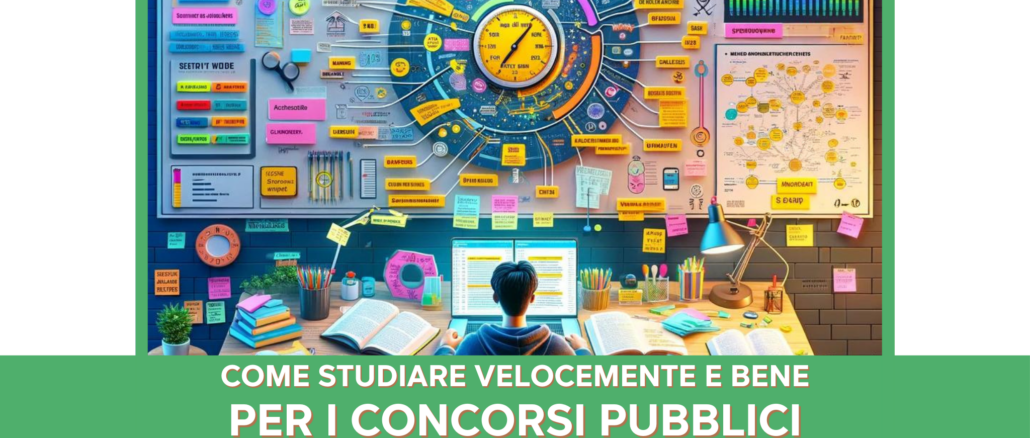 Come studiare velocemente e bene per i Concorsi Pubblici