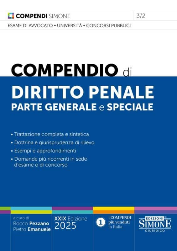 Compendio di Diritto Penale – Parte generale e speciale