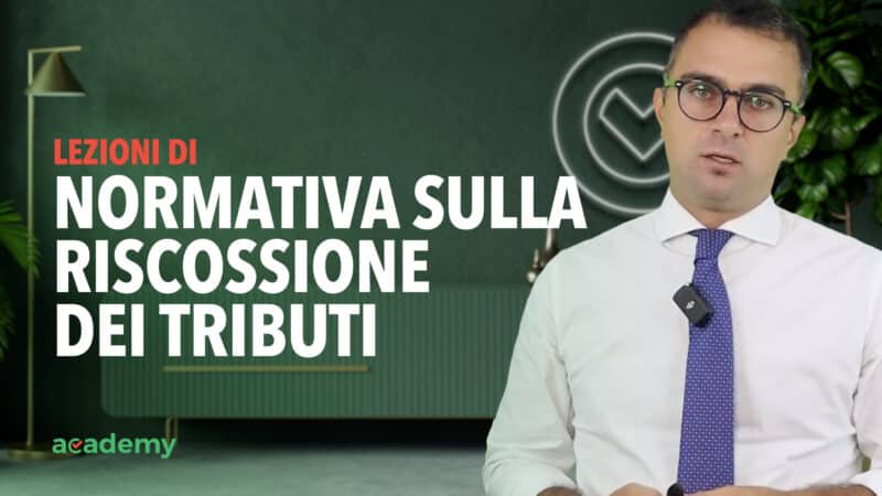 Normativa sulla Riscossione Tributo corso online