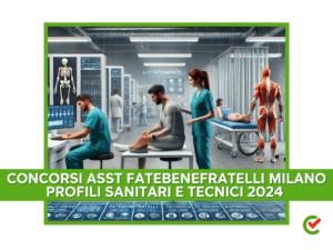 Concorsi ASST Fatebenefratelli Milano Profili sanitari e tecnici 2024 - 11 posti per diplomati e laureati