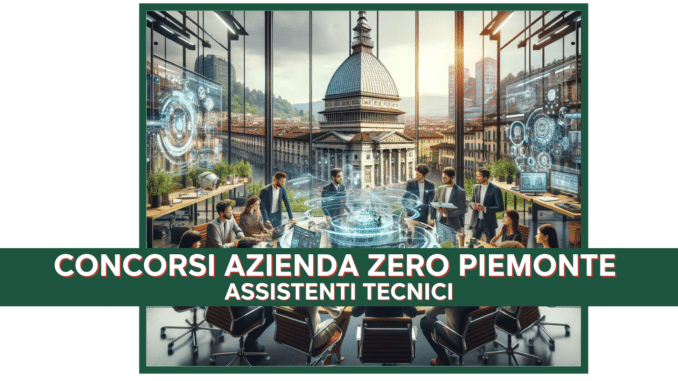 Concorsi Assistenti Tecnici Azienda Zero Piemonte - Convocazioni alle prove, graduatorie e aggiornamenti