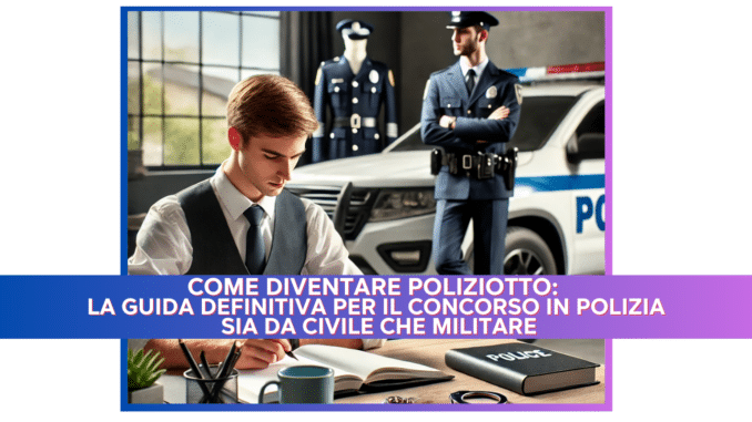 Come diventare Poliziotto: la guida definitiva per il Concorso in Polizia sia da civile che militare