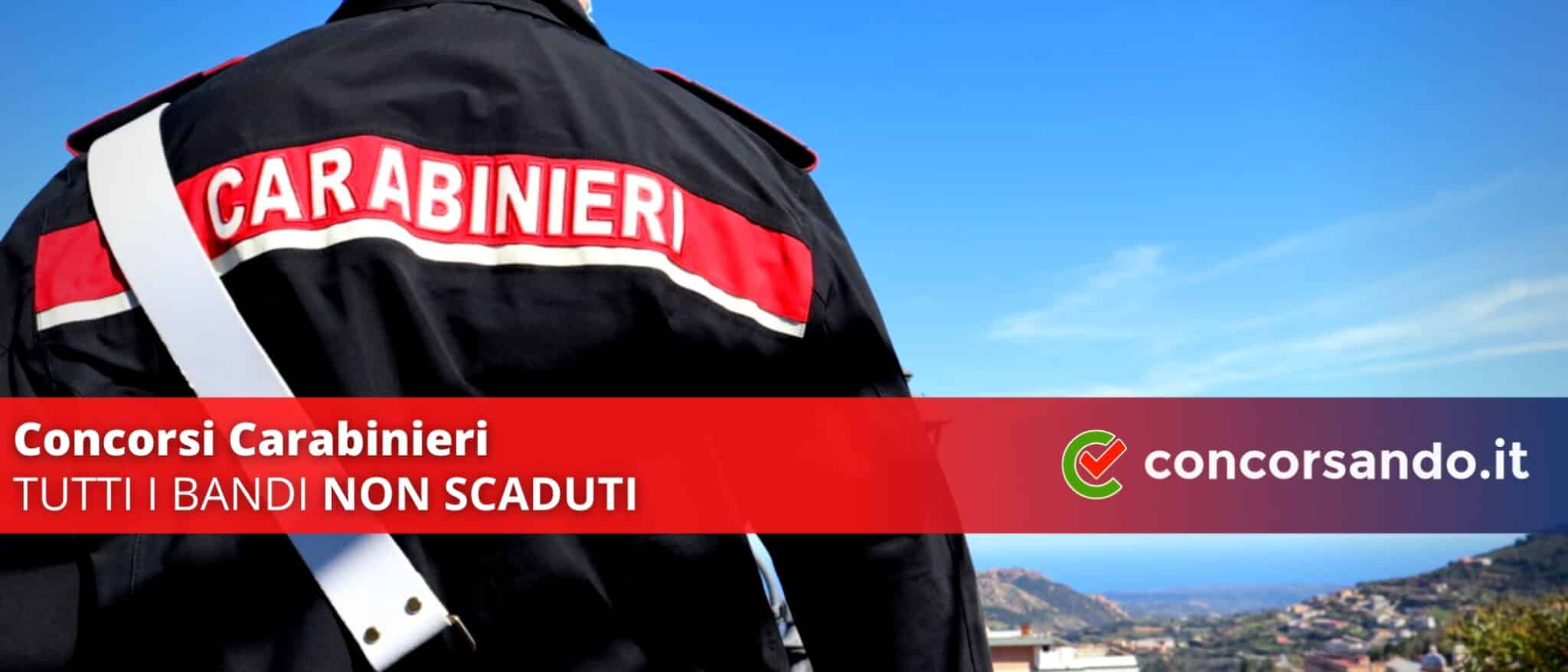 Concorsi Carabinieri 2021 non scaduti Concorsando.it