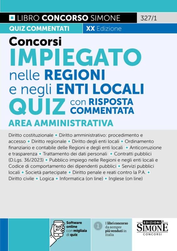 Concorso Impiegato negli Enti Locali Quiz con risposta commentata