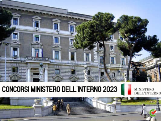 Concorsi Ministero dell'Interno 2023 – Quasi 1500 posti in arrivo