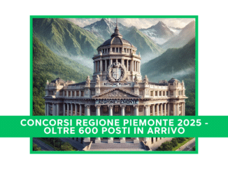 Concorsi Regione Piemonte 2025