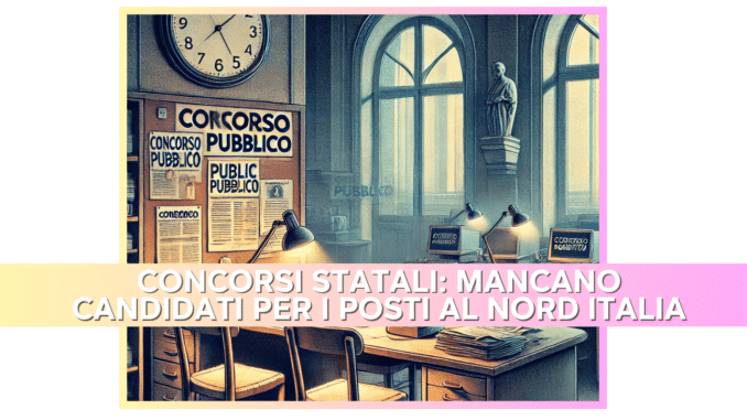 Concorsi Statali: Mancano Candidati per i Posti al Nord Italia