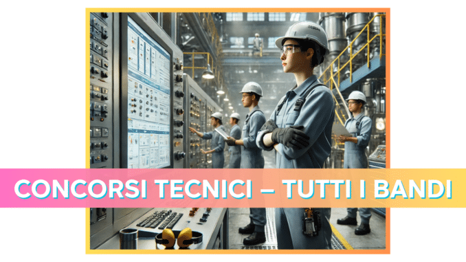 Concorsi Tecnici 2024 – Tutti i bandi