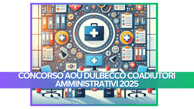 Concorso AOU Dulbecco Coadiutori Amministrativi 2025 - 4 posti per diplomati