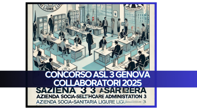 Concorso ASL 3 Genova Collaboratori 2025 - 4 posti per laureati