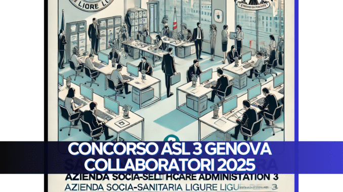 Concorso ASL 3 Genova Collaboratori 2025