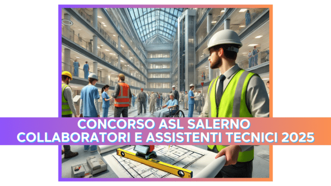 Concorso ASL Salerno Collaboratori e Assistenti Tecnici 2025 - 20 posti a tempo indeterminato