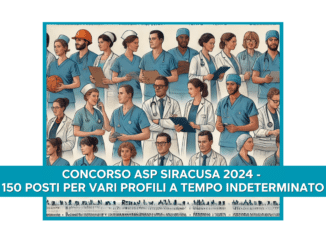 Concorso ASP Siracusa 2024 - 150 posti per vari profili a Tempo Indeterminato