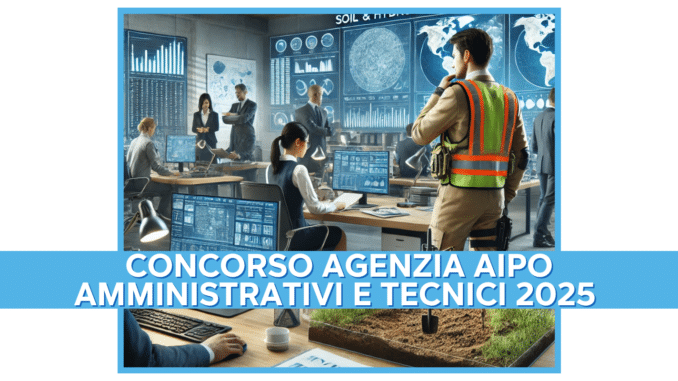 Concorso Agenzia AIPO Amministrativi e Tecnici 2025 - 12 posti a tempo indeterminato