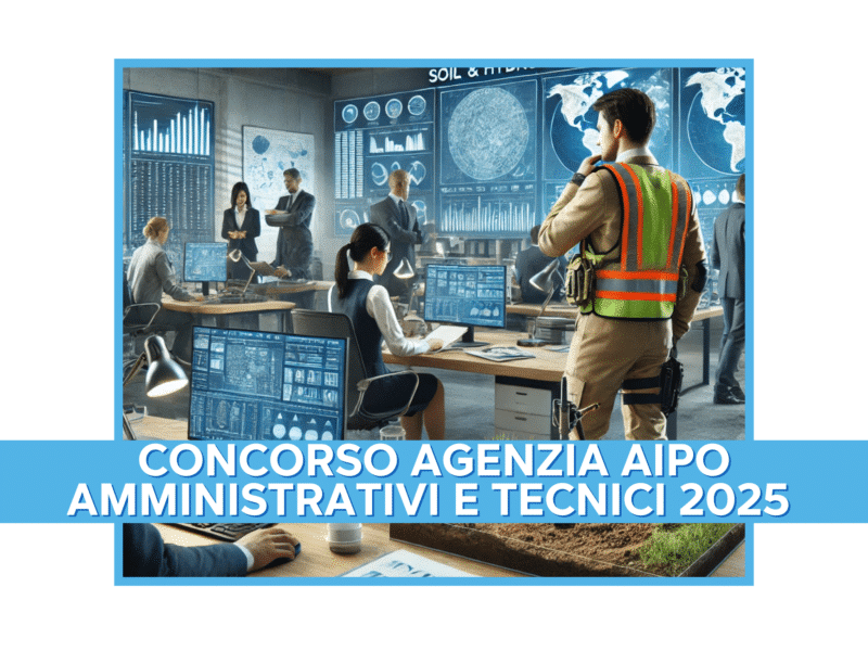 Concorso Agenzia AIPO Amministrativi e Tecnici 2025 - 12 posti a tempo indeterminato