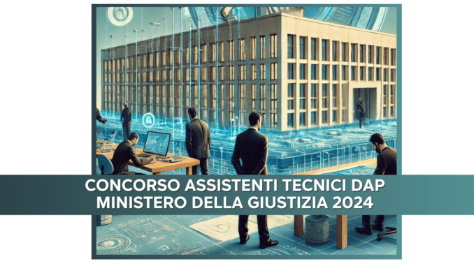 Concorso Assistenti Tecnici DAP Ministero della Giustizia 2024 – 150 posti per diplomati