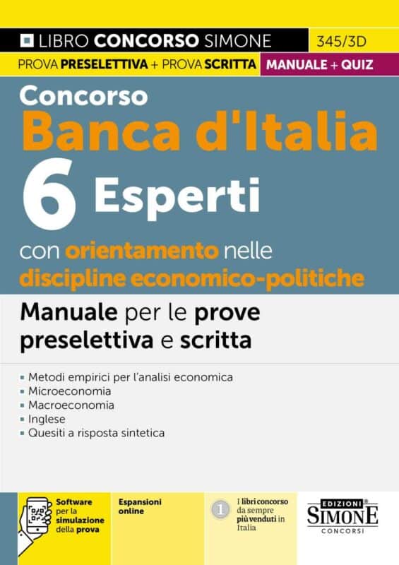 Manuale Concorso 6 Esperti Banca d’Italia – Profilo C – Discipline Economico-Politiche