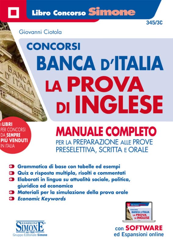 Manuale Completo Concorsi Banca d’Italia – La prova di Inglese