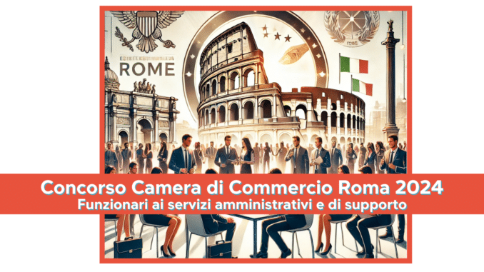 Concorso Camera di Commercio Roma Funzionari 2024 - 8 posti per laureati