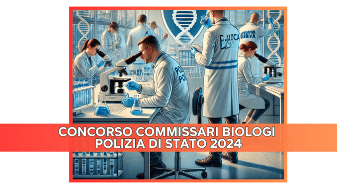 Concorso Commissari Biologi Polizia di Stato 2024 - 8 posti per laureati