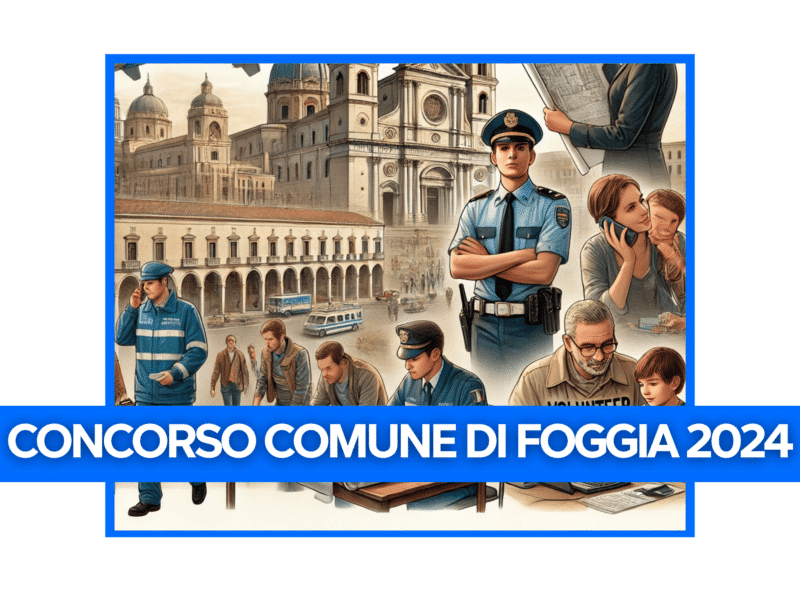 Concorso Comune di Foggia 2024