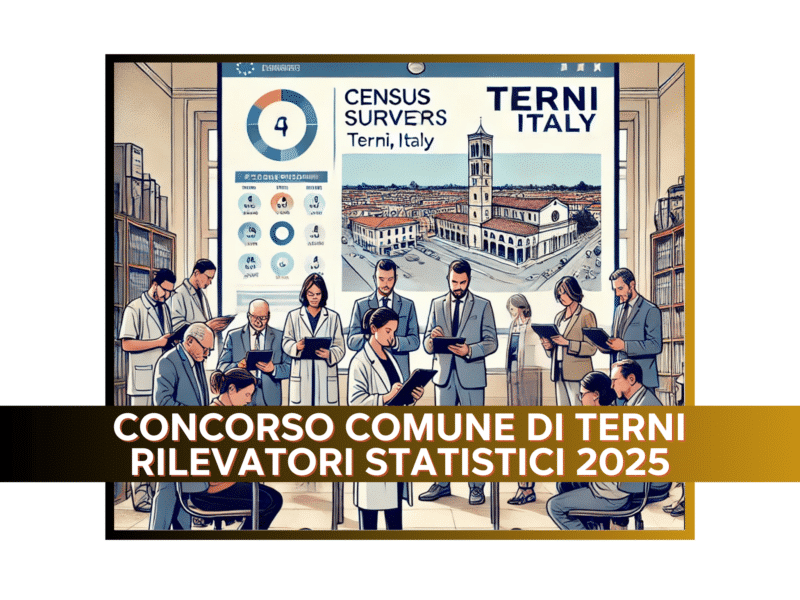 Concorso Comune di Terni Rilevatori Statistici 2025