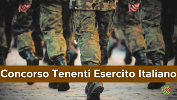 Concorso Esercito Italiano Tenenti Posti