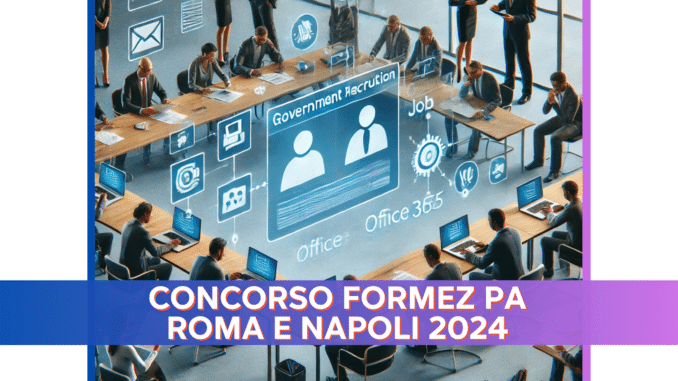 Concorso Formez PA Roma e Napoli 2024 - 4 posti a tempo determinato aperti ai diplomati