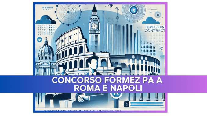 Concorso Formez PA a Roma e Napoli 2025 - 9 posti per contratti a tempo determinato