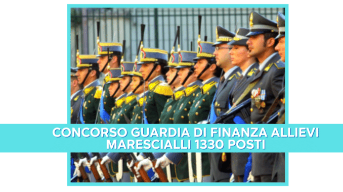 Concorso Guardia di Finanza Allievi Marescialli 1330 posti - Esito prova scritta e diario delle prove successive