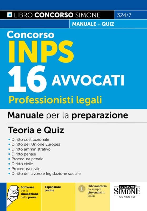 Manuale Concorso INPS – 16 Professionisti Legali