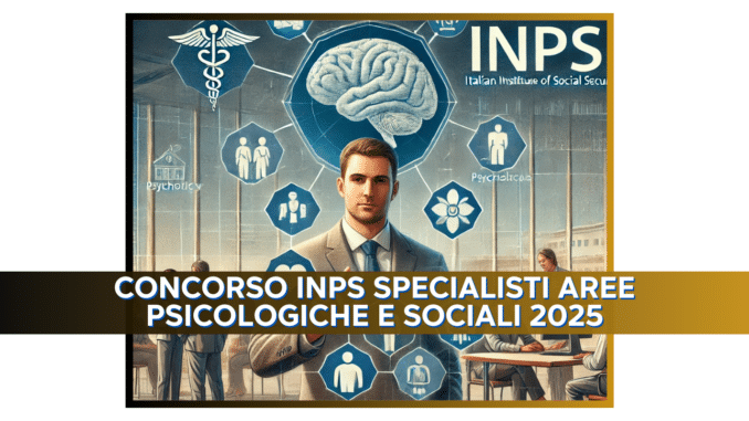 Concorso INPS Specialisti Aree Psicologiche e Sociali 2025 - 781 posti per laureati