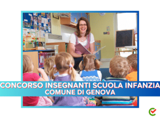 Concorso Insegnanti Scuola Infanzia Comune di Genova