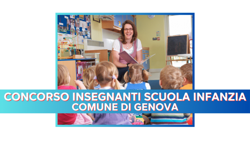 Concorso Insegnanti Scuola Infanzia Genova