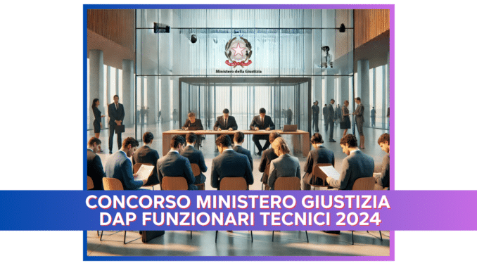 Concorso Ministero Giustizia DAP Funzionari Tecnici 2024 - Come studiare per la prova scritta