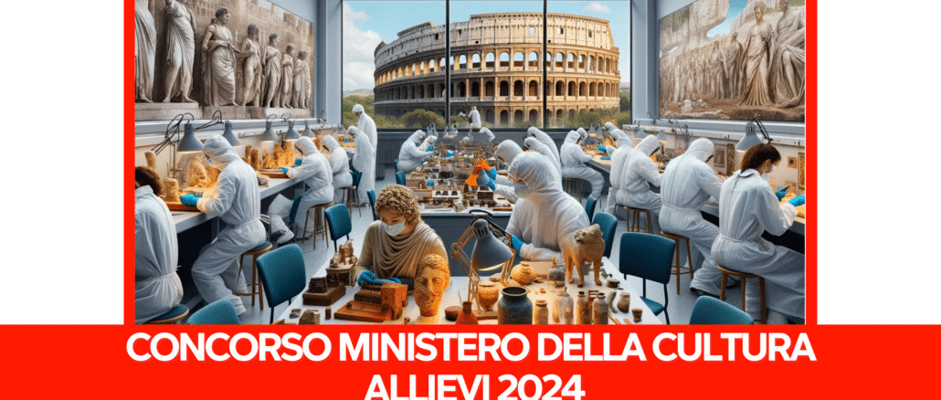 Concorso Ministero della Cultura Allievi 2024 - 25 posti per diplomati