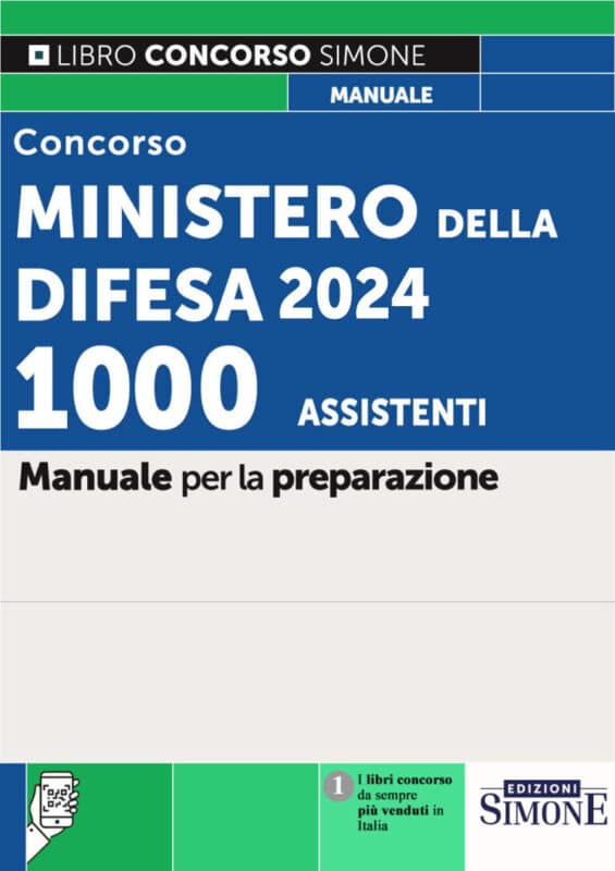 Manuale Concorso Ministero Difesa Assistenti 2024 – Per la preparazione