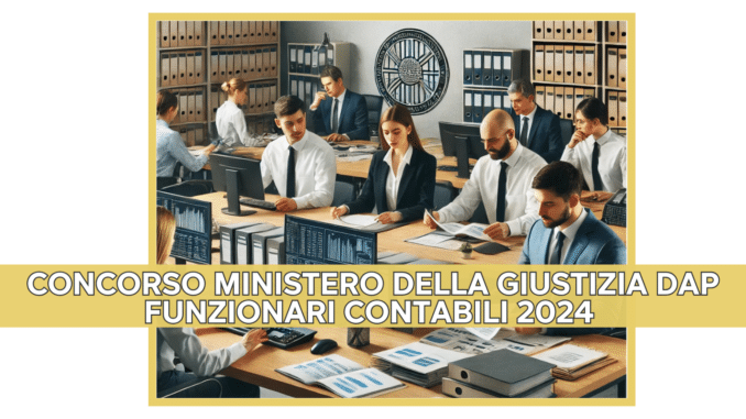 Concorso Ministero della Giustizia DAP Funzionari Contabili 2024 - 77 Posti per laureati