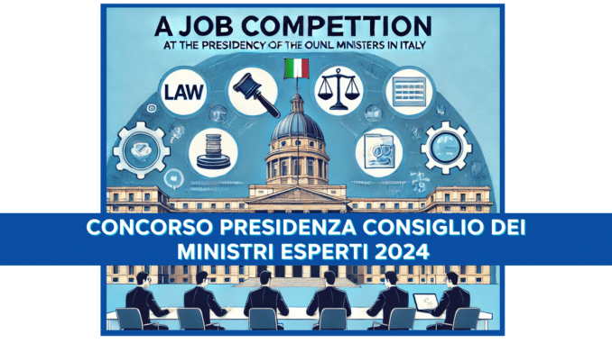 Concorso Presidenza Consiglio dei Ministri Esperti 2024 - 5 posti riservati ai laureati