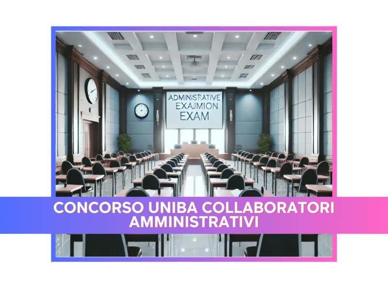 Concorso UNIBA Collaboratori Amministrativi